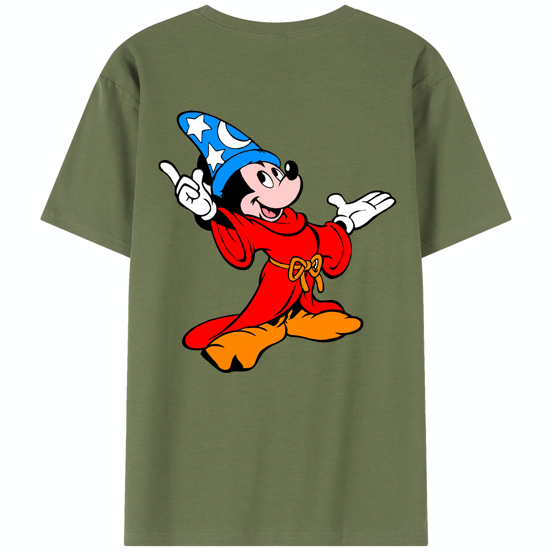 （画像用） ミッキーマウス Mickey Mouse 綿100％半袖Tシャツ（背面プリント）
